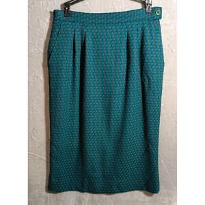 Vtg Miss Pendleton 100% Virgin Wool Pencil Skirt Sz 10‎ Retro Preppy Secretary